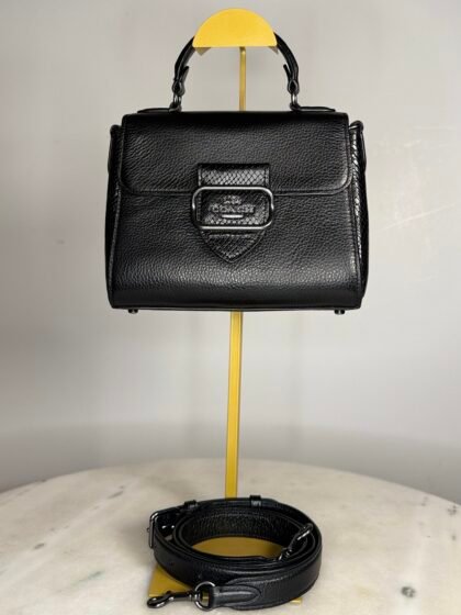 Coach Style CF321 Morgan Top Handle Satchel Bag in Black
