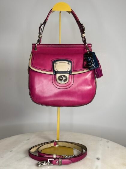 Y2K Vintage Coach Legacy Style 10931 Willis Colorblock Berry / Gray / Navy