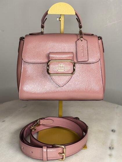 Coach Style CF321 Morgan Top Handle Satchel Bag in Dusty Rose Pink