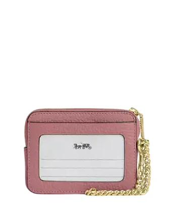 Coach Zip Card Case In Signature Leather CCS83 Peony Pink - Image 8