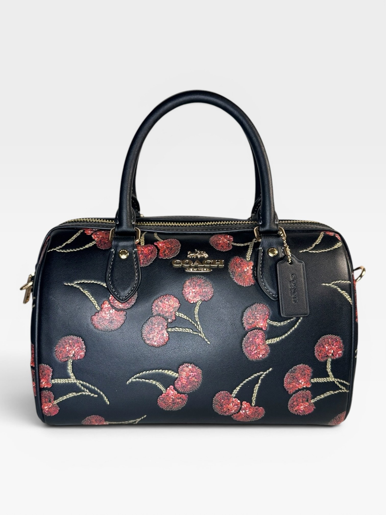 Coach Rowan Satchel Bag With Cherry Print CCZ15 - Image 3