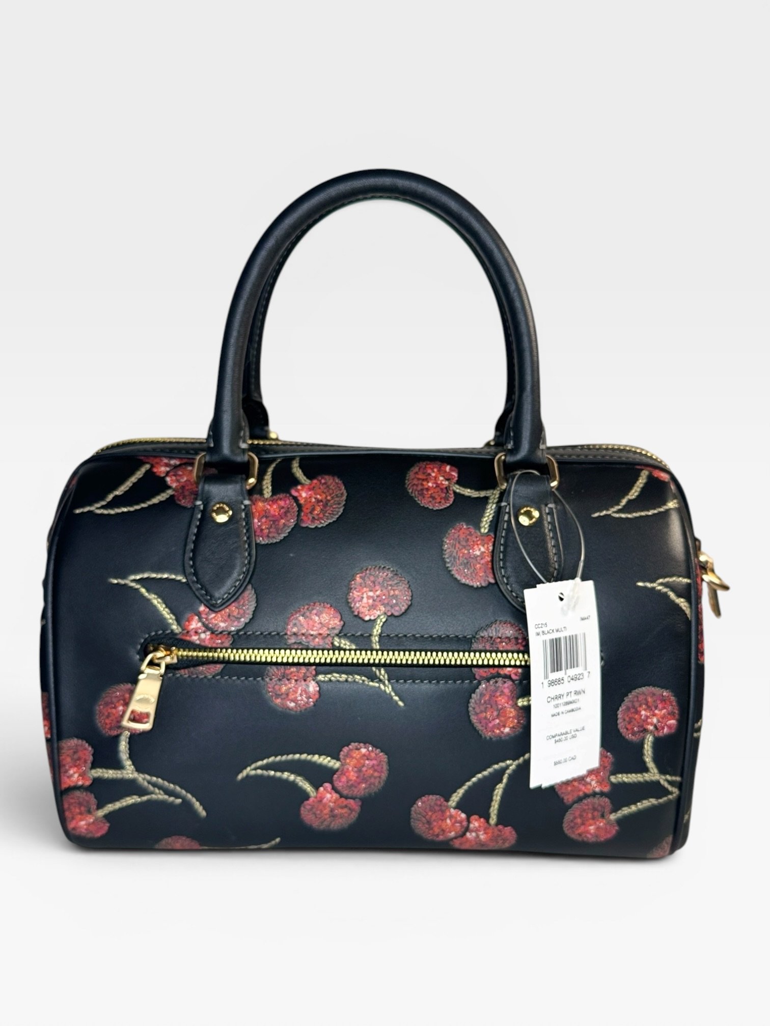 Coach Rowan Satchel Bag With Cherry Print CCZ15 - Image 5