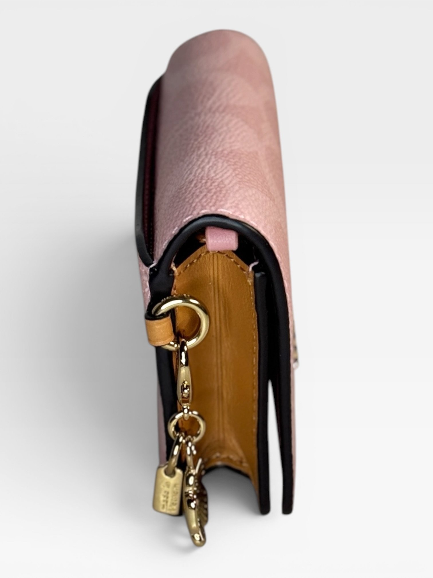 Coach Mini Wallet On A Chain With Charms CEF59 Powder Pink - Image 6