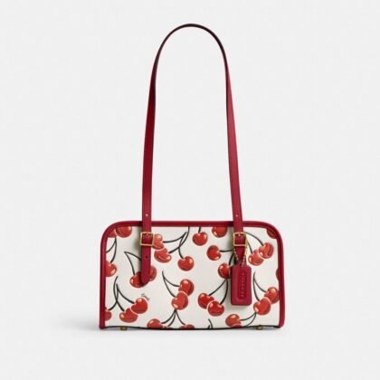 Coach Swing Zip Bag With Cherry Print CZ494