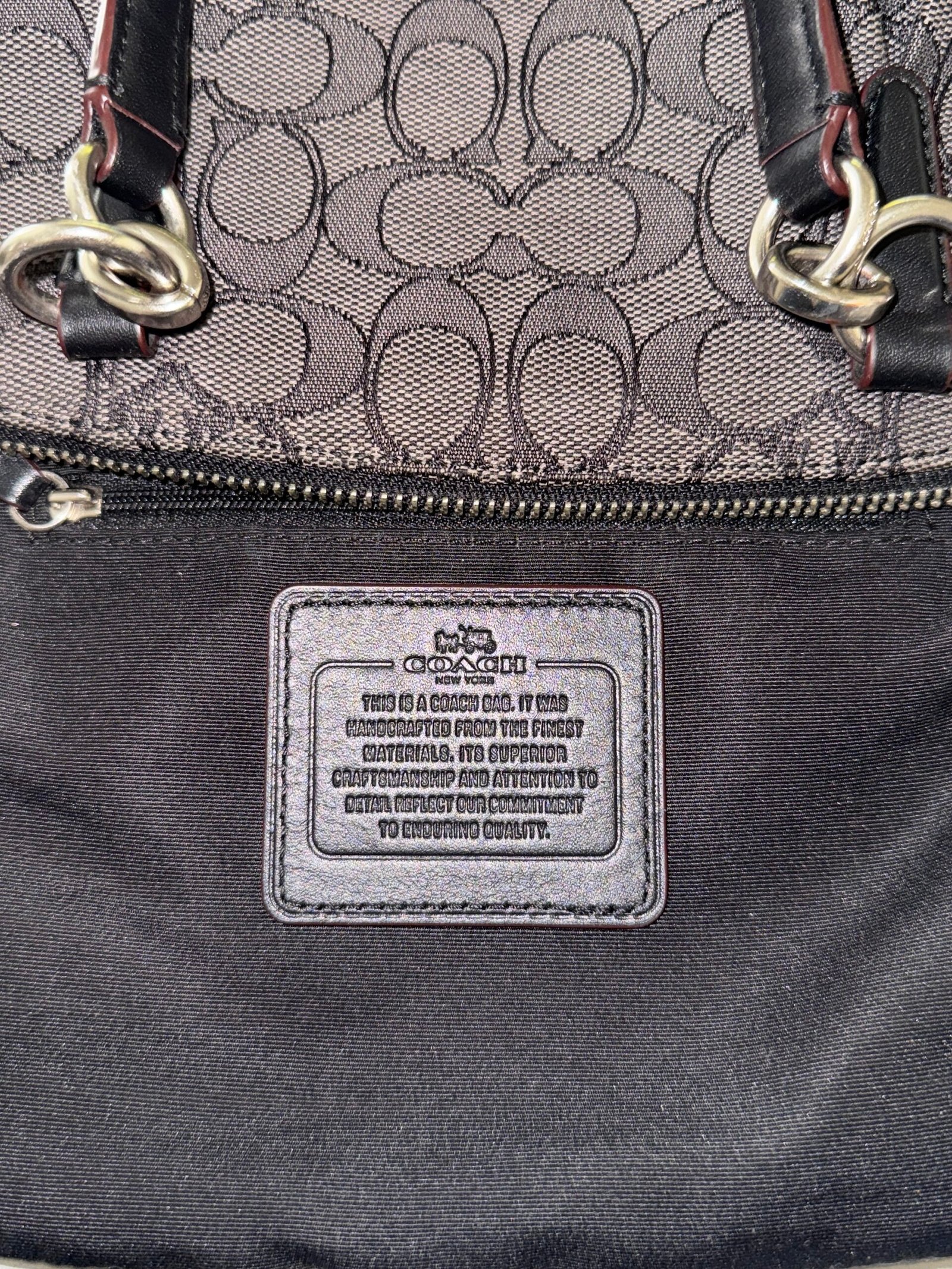 Coach Mini Christie Carryall with Pleats F36719 – Black Smoke/Black - Image 7