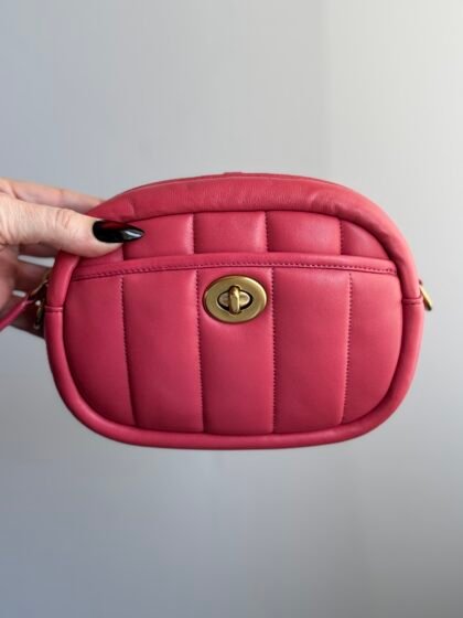 Coach Small Camera Bag With Quilting C4814 – Watermelon