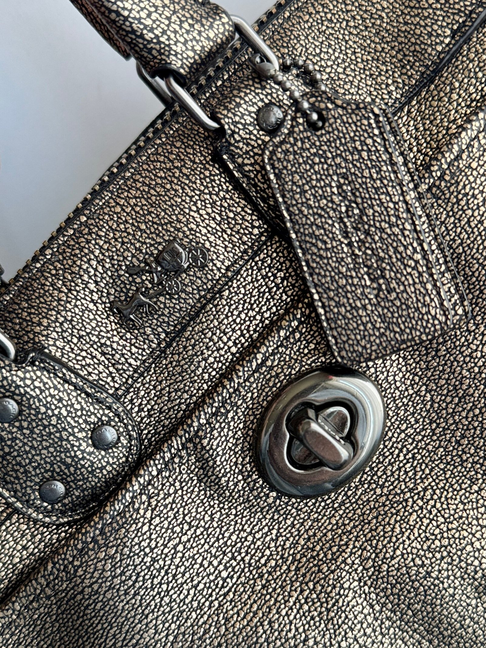 Coach Rhyder 24 Satchel 33684 – Metallic - Image 5