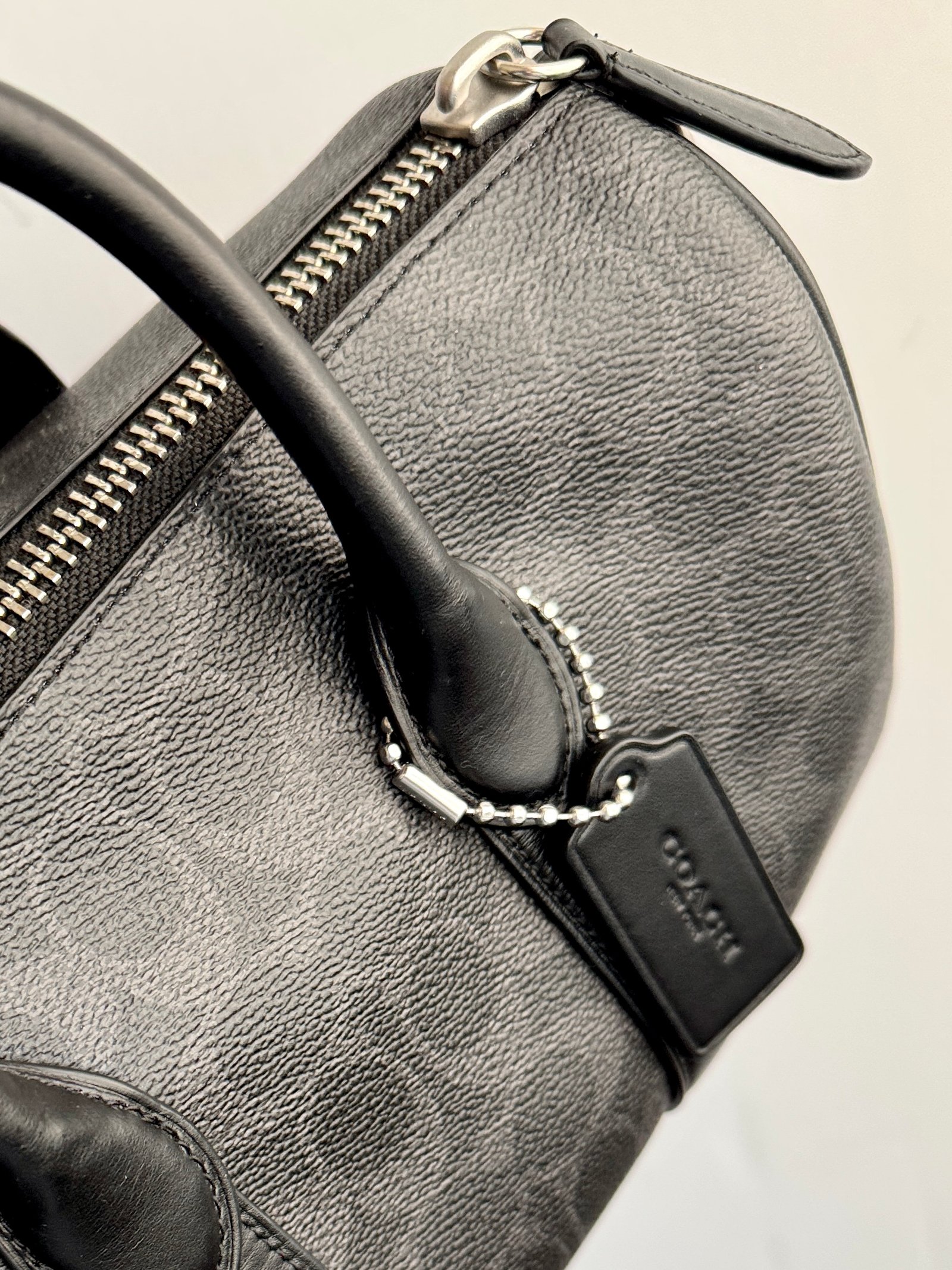 Coach Compass Bag 25 CCF49 – Black Signature - Image 6