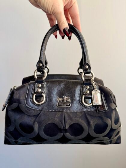 Coach Madison Op Art Sabrina Satchel 12947 – Black