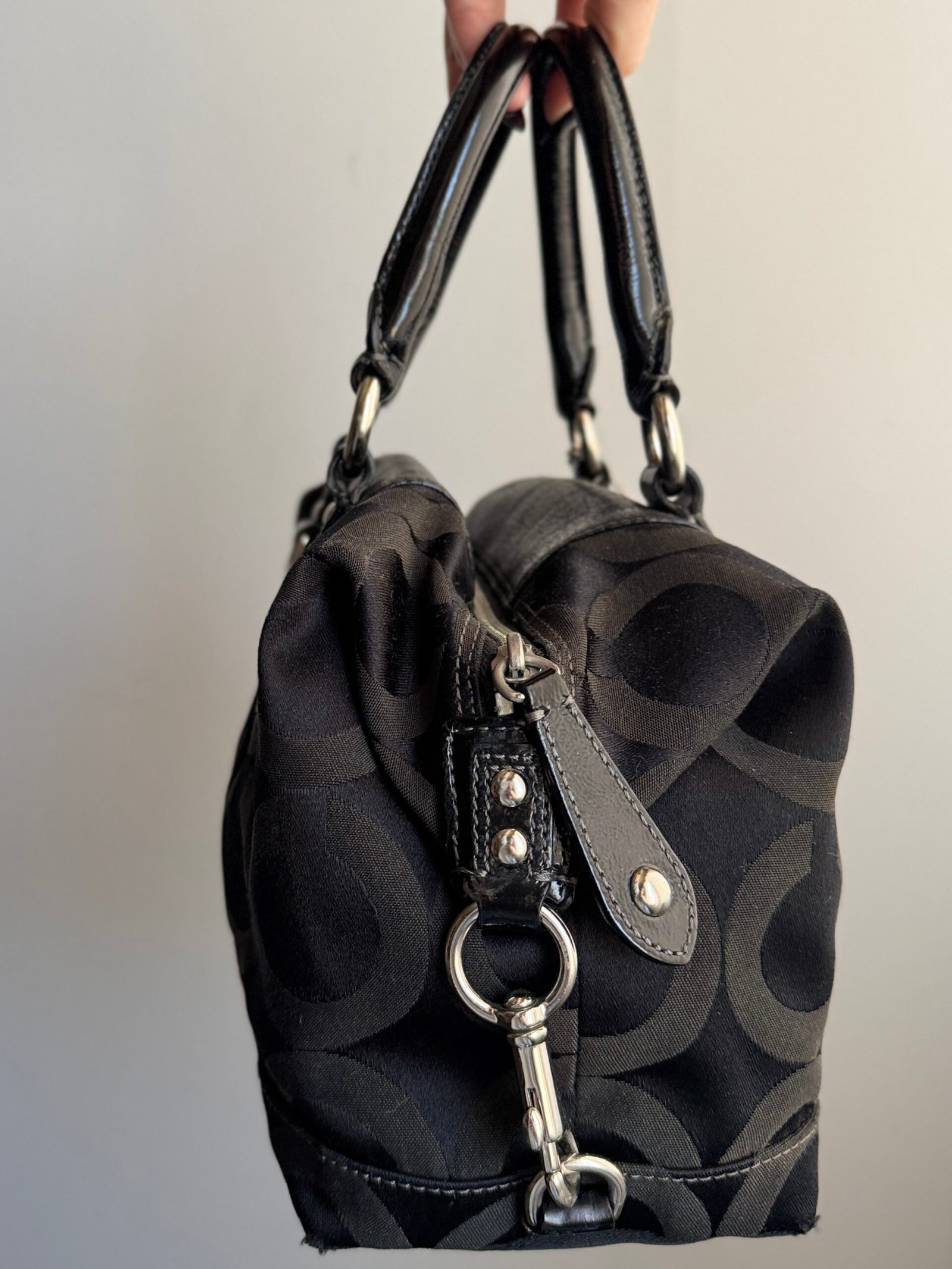 Coach Madison Op Art Sabrina Satchel 12947 – Black - Image 2