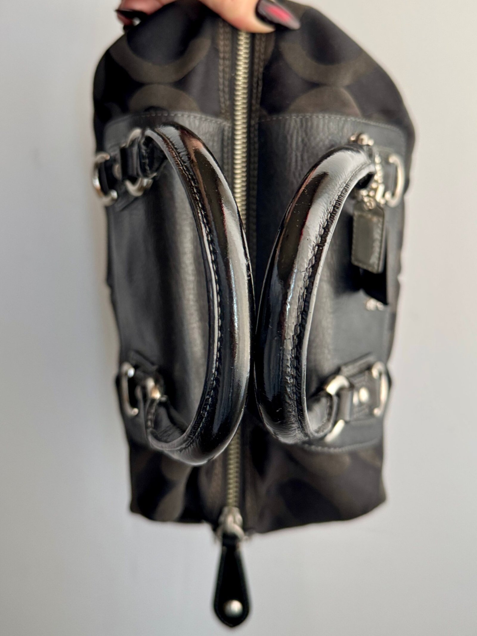 Coach Madison Op Art Sabrina Satchel 12947 – Black - Image 8
