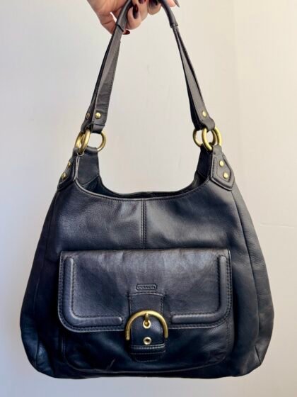 Coach Campbell Leather Hobo F24686 – Black
