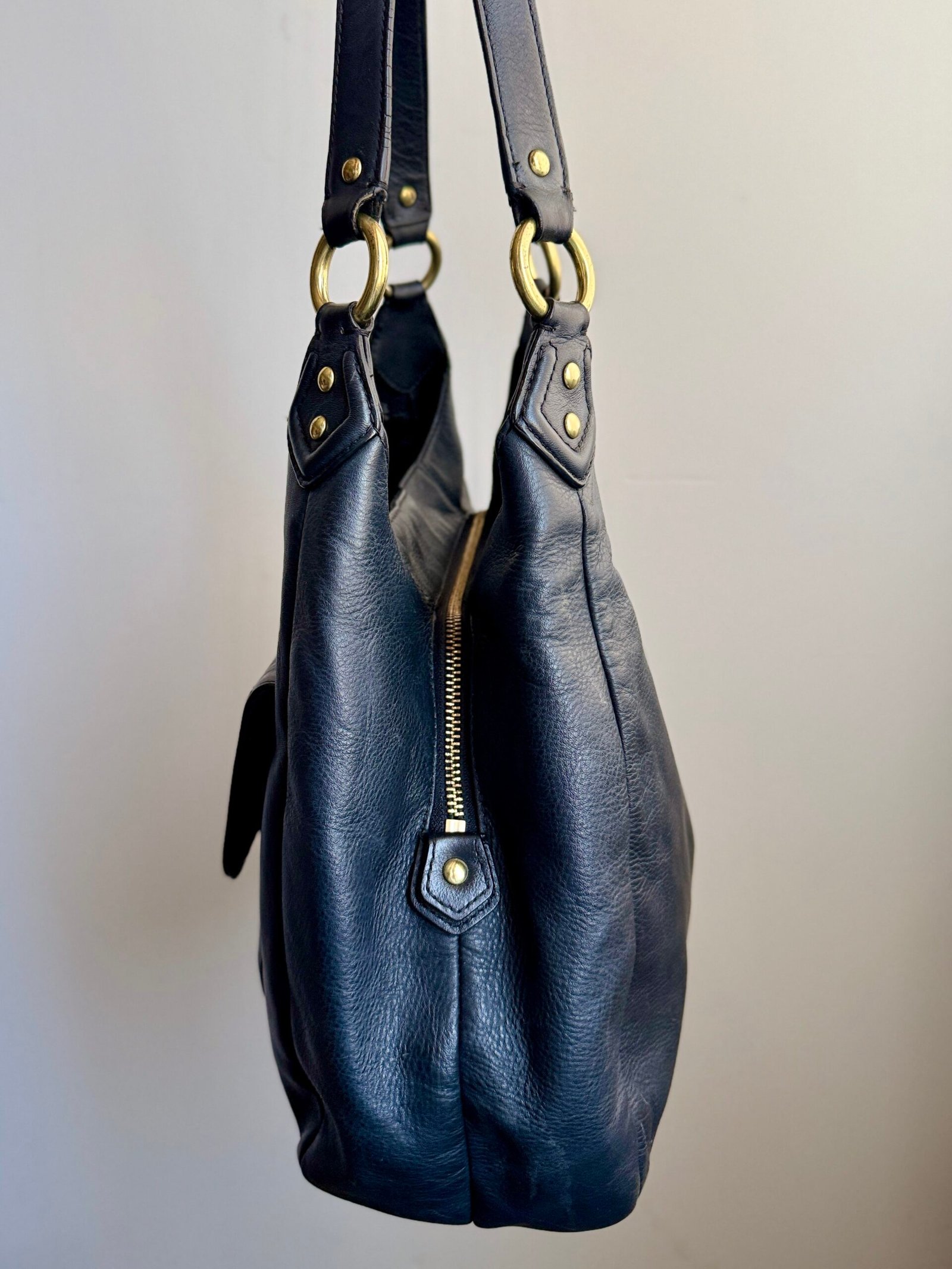 Coach Campbell Leather Hobo F24686 – Black - Image 4