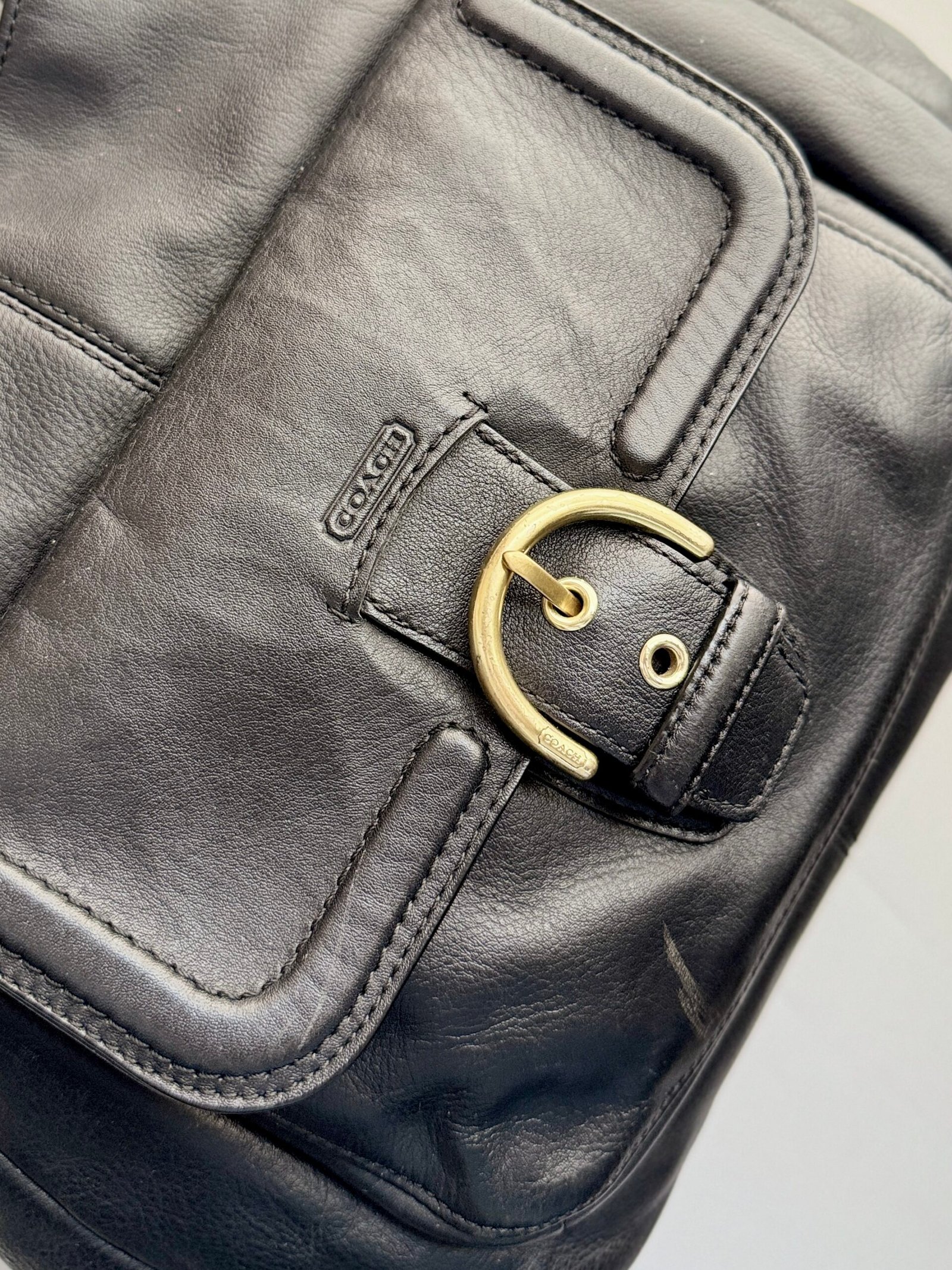 Coach Campbell Leather Hobo F24686 – Black - Image 5