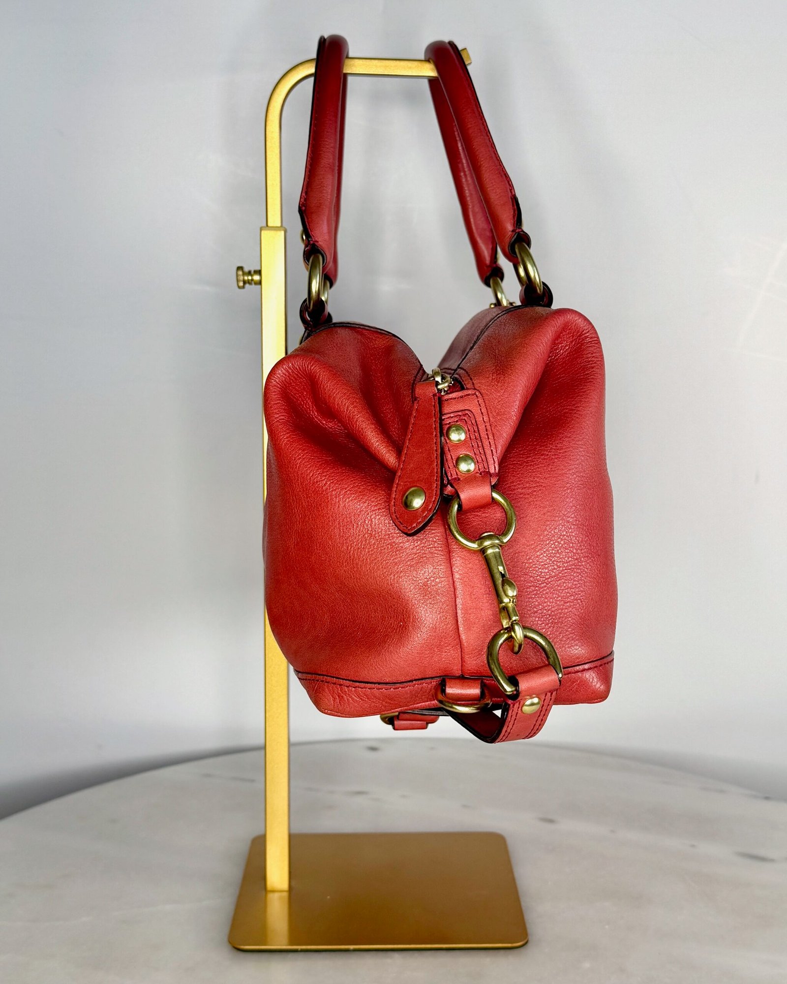 Coach Madison Sabrina Satchel in Red Leather 12937 - Image 2