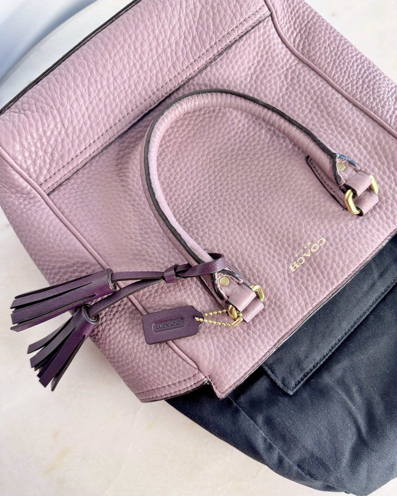 Coach Legacy Mini Tanner in Dusty Lilac Leather 50486 - Image 5