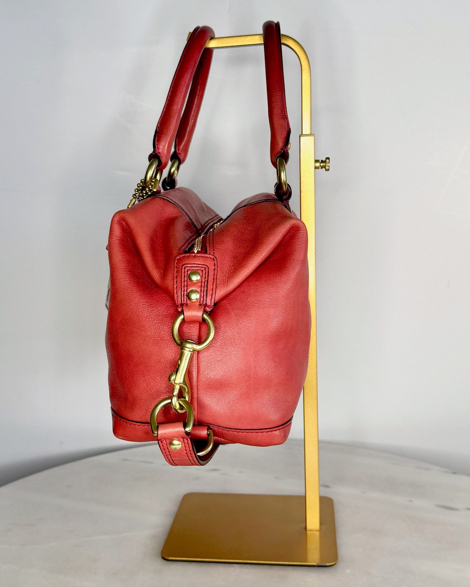Coach Madison Sabrina Satchel in Red Leather 12937 - Image 4