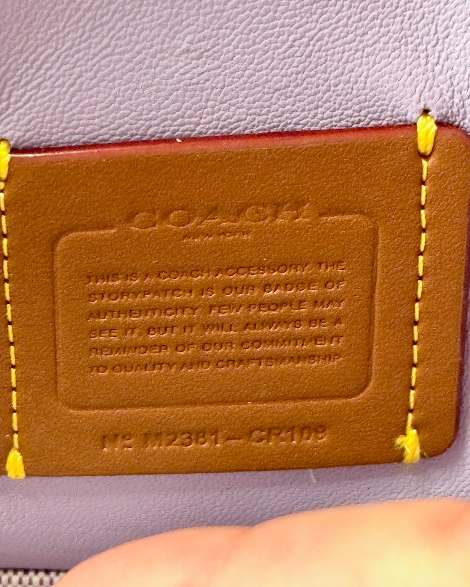 Coach Tabby Crossbody Wristlet in Soft Purple Quilted Leather CP018 - Image 11