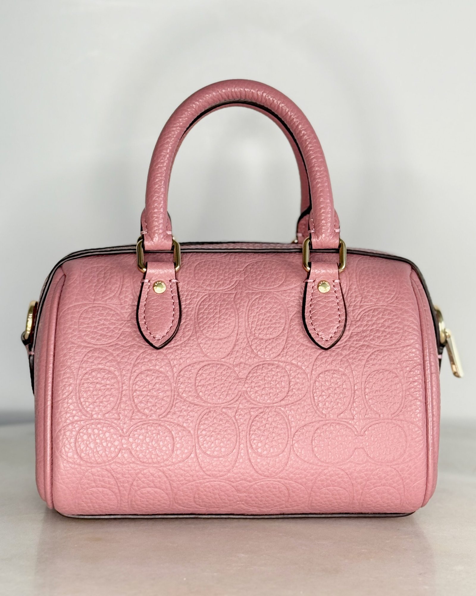 Coach Mini Rowan Crossbody in Peony Signature Leather CCF28 - Image 3