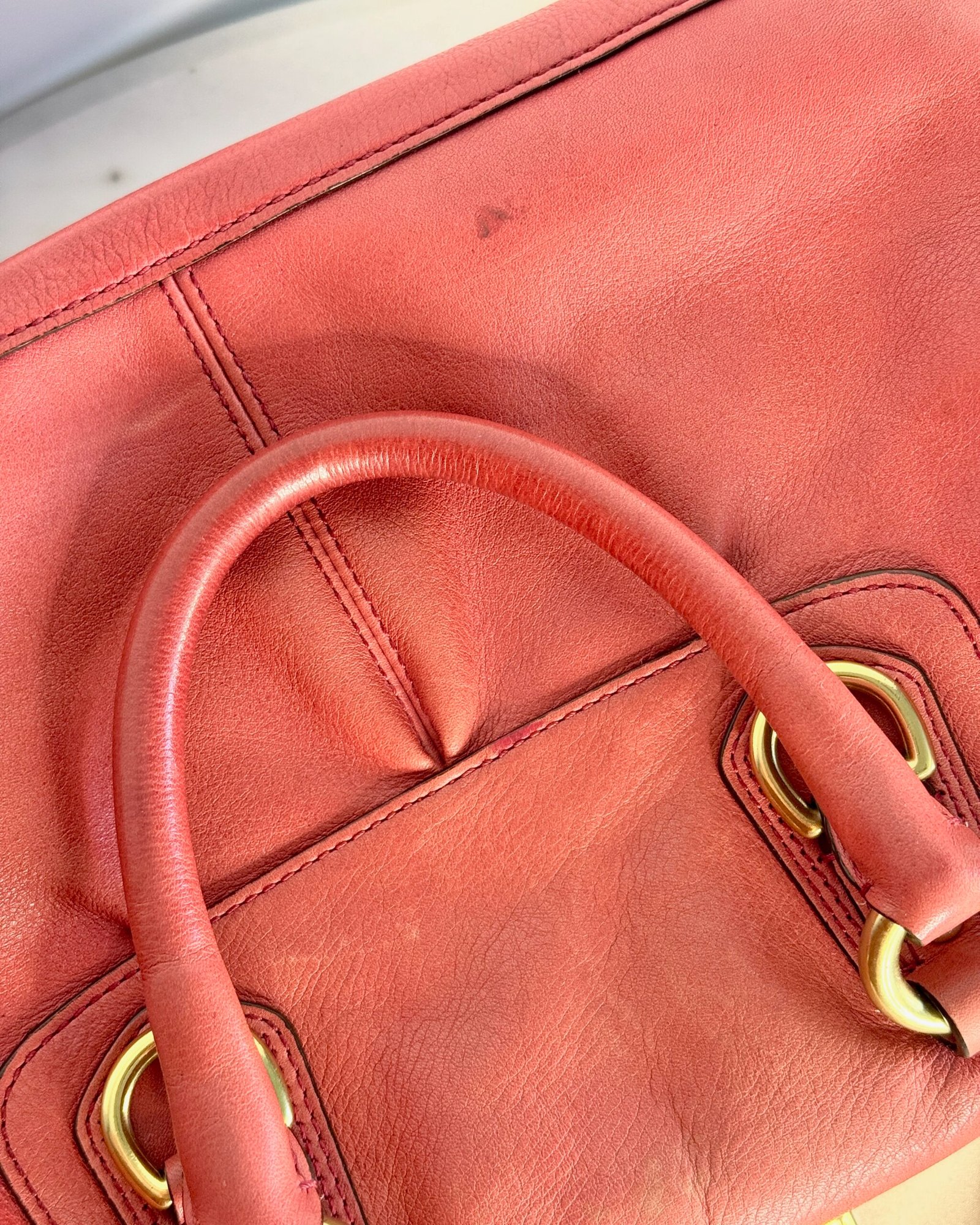 Coach Madison Sabrina Satchel in Red Leather 12937 - Image 6
