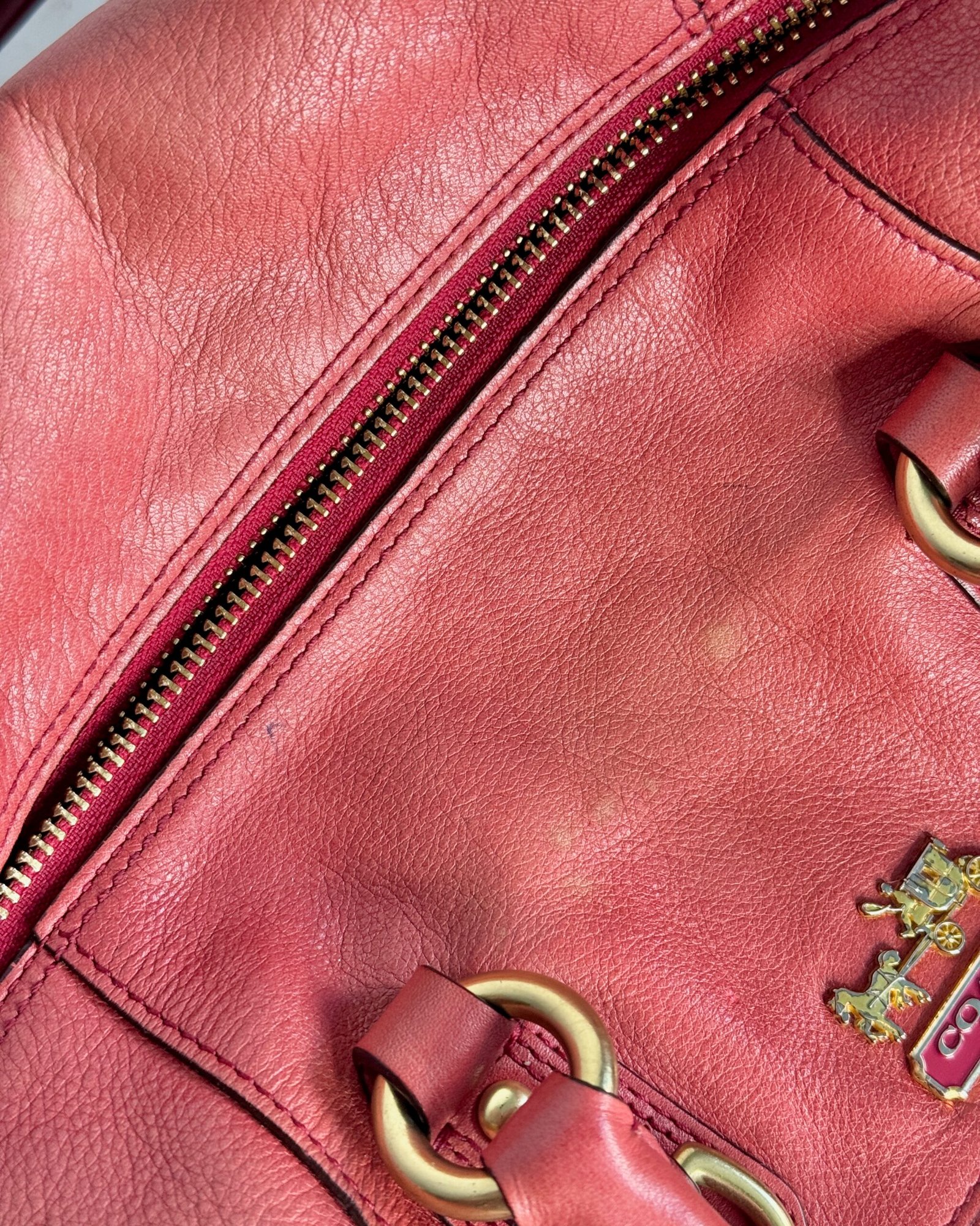 Coach Madison Sabrina Satchel in Red Leather 12937 - Image 7