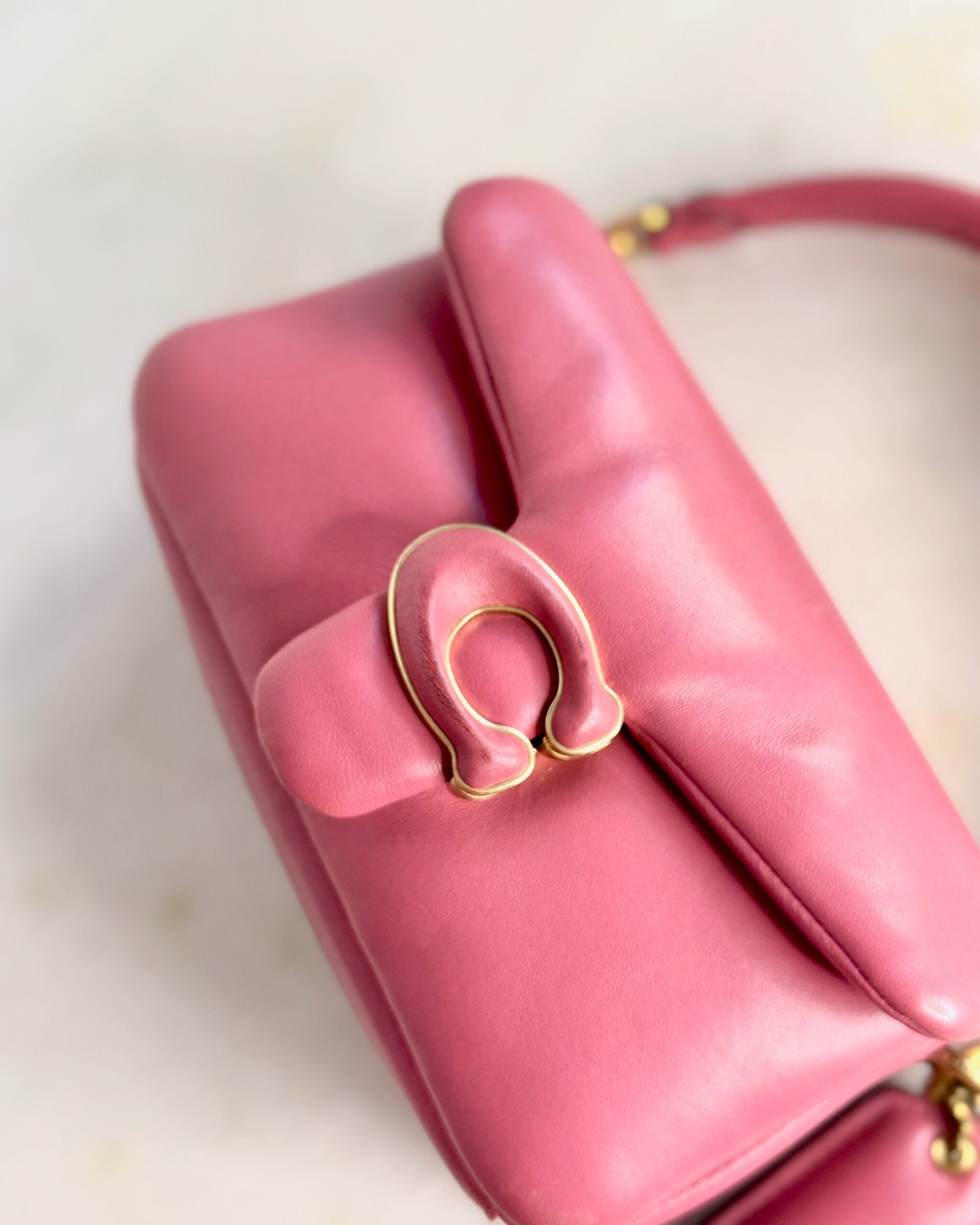 Coach Pillow Tabby Shoulder Bag 18 in Rouge Pink C3880 - Image 7