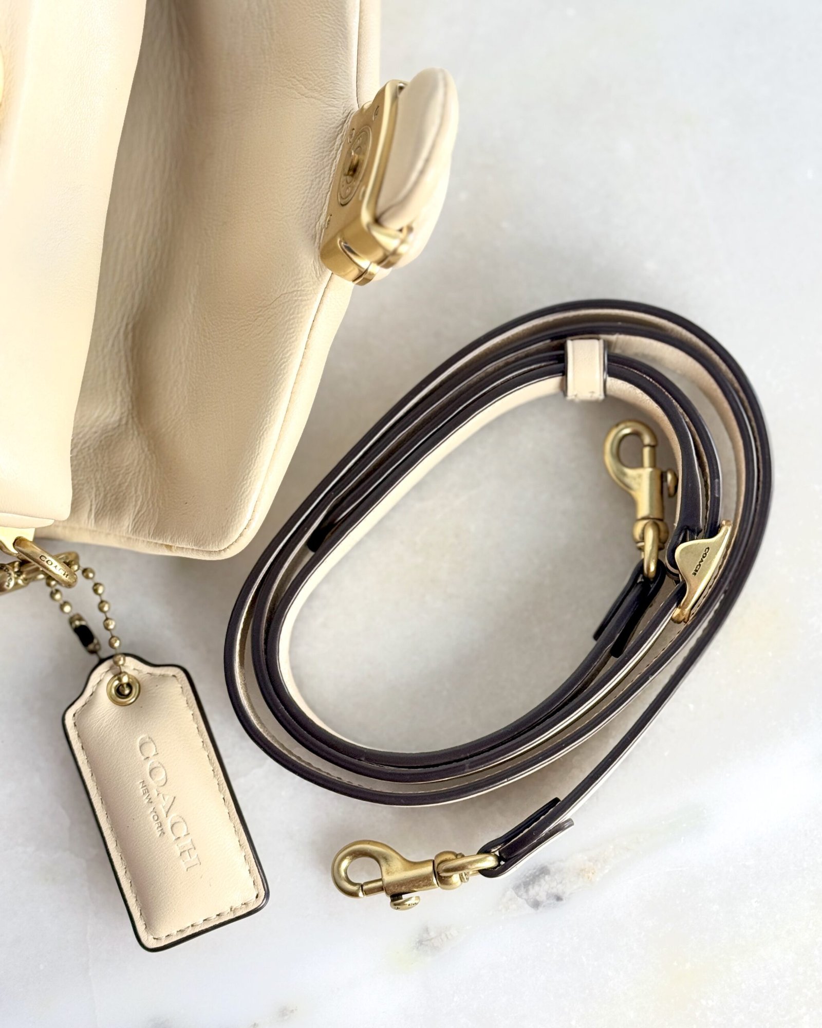 Coach Pillow Tabby Shoulder Bag 18 in Ivory C3880 - Image 10
