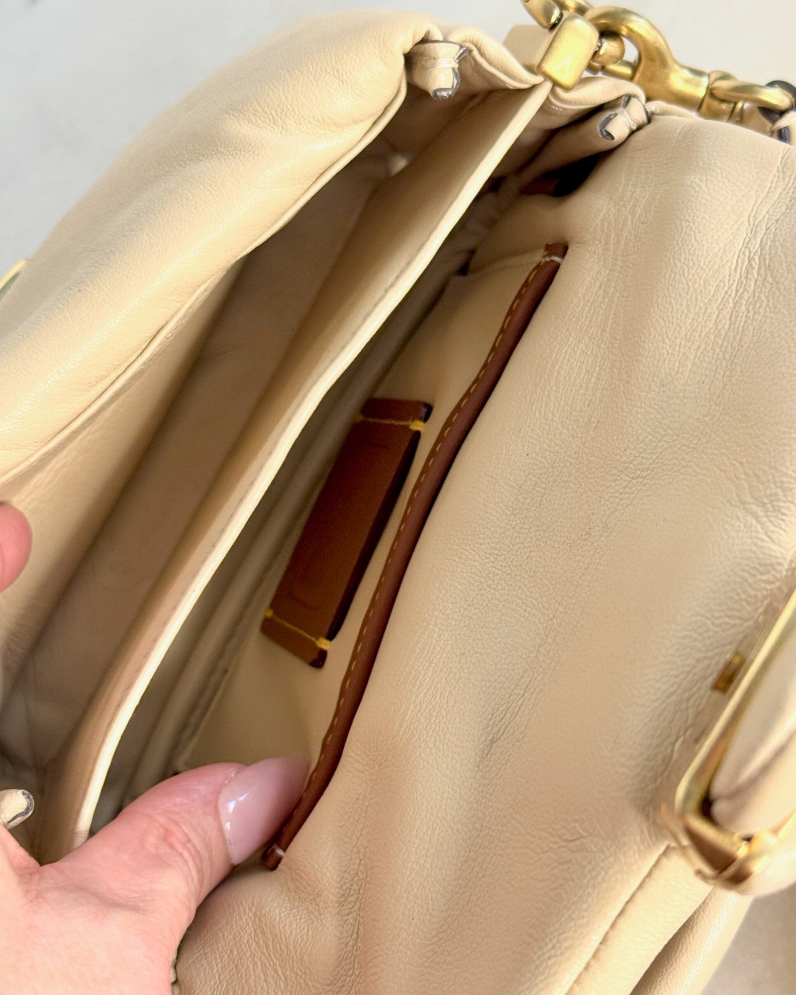 Coach Pillow Tabby Shoulder Bag 18 in Ivory C3880 - Image 9