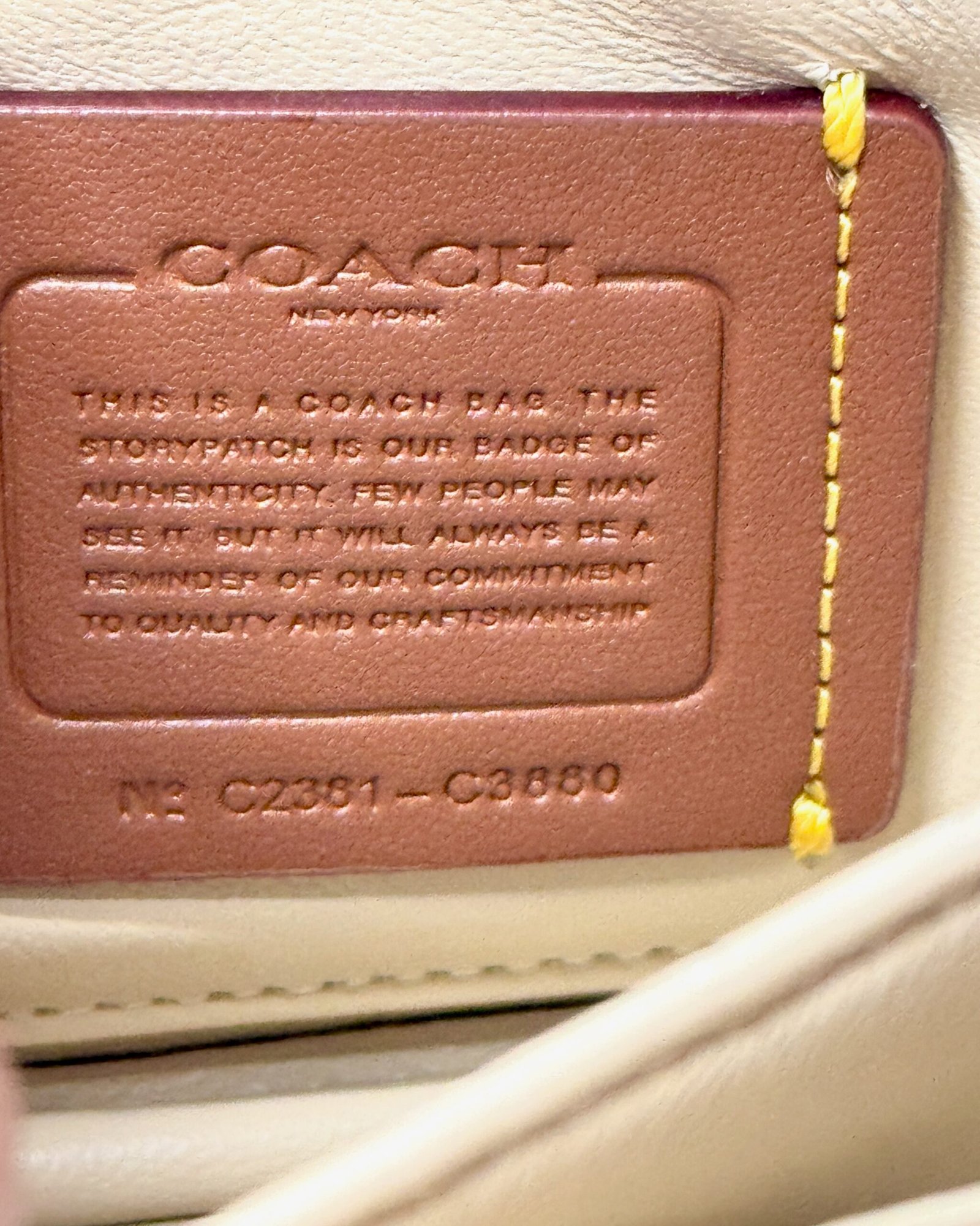 Coach Pillow Tabby Shoulder Bag 18 in Ivory C3880 - Image 11