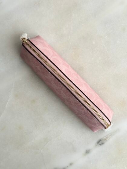 Coach Powder Pink Pencil Case CEA52